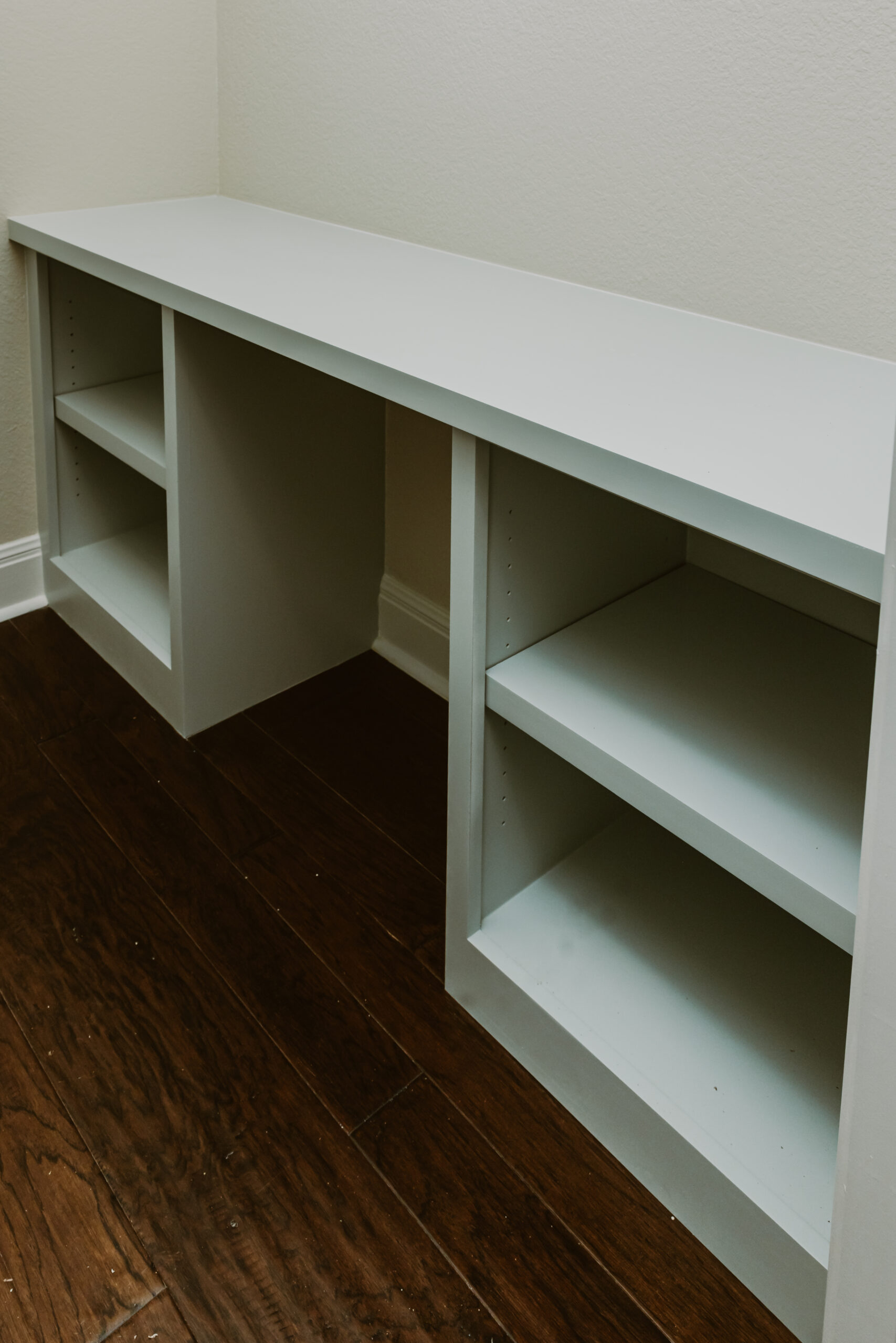 Built-In Office Desk in Seasalt Built-In Office Desk in Seasalt