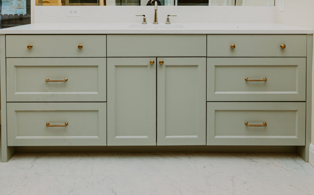 Seasalt Frameless Bathroom Vanity Featuring Soft Close Hardware